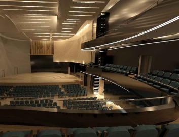 Интериор на концертна зала - дипломен проект